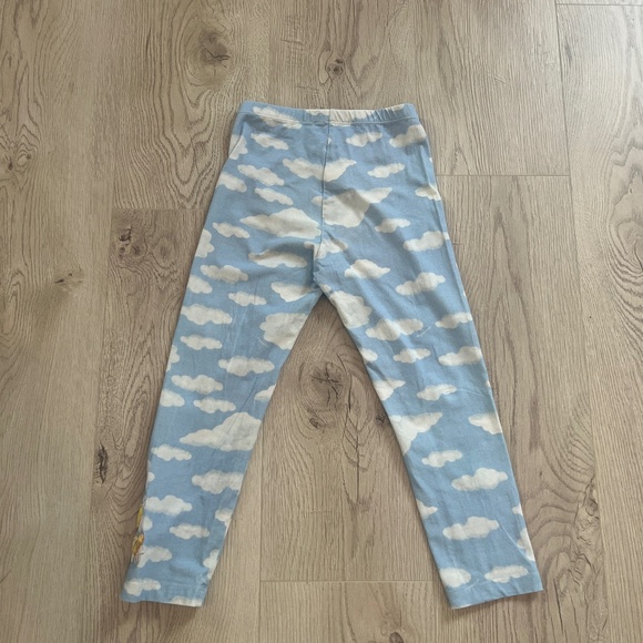 Monalissa All Over Clouds Tweety Appliqué Sky Print Leggings in Light Blue Sz. 7 - Picture 8 of 8
